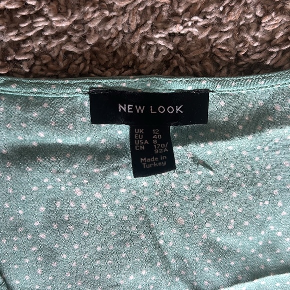 New Look Wrap Mint Dress - Picture 3 of 5